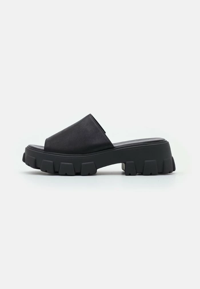 Even&Odd Heeled Mules - Black 4 Even&Odd Heeled Mules - Black - Image 2