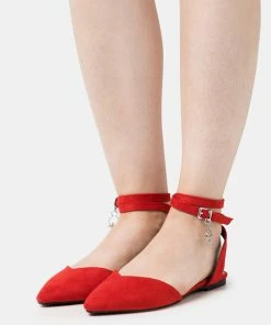 Even&Odd DISNEY MICKEY MOUSE - Ankle Strap Ballet Pumps - Red