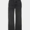Even&Odd Wide Leg Cropped Jeans - Straight Leg Jeans - Black Denim -Even&Odd Sales Store cd4d2cc0dbe348e296d928bd1d904e39