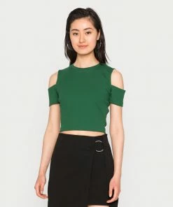 Even&Odd Basic T-shirt - Dark Green