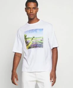 Even&Odd UNISEX - Print T-shirt - White