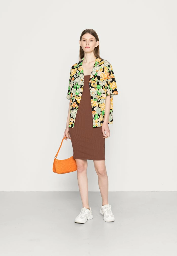 Even&Odd Shift Dress - Dark Brown 4 Even&Odd Shift Dress - Dark Brown - Image 2