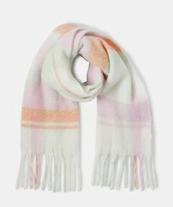 Even&Odd Scarf - Purple/white/green