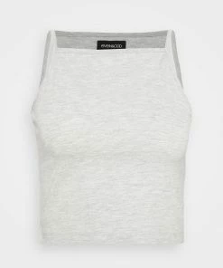 Even&Odd 2 PACK - Top - Mottled Grey/black -Even&Odd Sales Store d0264f6dcc104e03a73939cbc8e84387