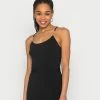 Even&Odd CHAIN STRAPS GOING OUT PLAYSUIT - Jumpsuit - Black/silver -Even&Odd Sales Store d0730c4633894813adffe96cd44bed1d