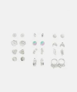 Even&Odd 12 PACK - Earrings - Silver-coloured