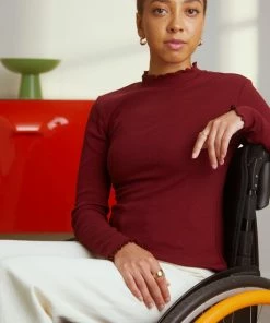 Even&Odd Long Sleeved Top - Red