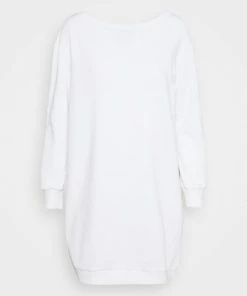 Even&Odd SWEAT OFF SHOULDER MINI DRESS - Day Dress - White -Even&Odd Sales Store d3a739d5805d4347861af9c346586822