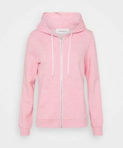 Even&Odd Zip-up Sweatshirt - Mottled Rose