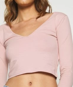 Even&Odd 2 PACK - Long Sleeved Top - Pale Mauve/white -Even&Odd Sales Store d57fe53185b44b02a2ccc2d035ee4b8f