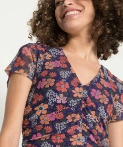 Even&Odd Day Dress - Dark Blue/multi Coloured -Even&Odd Sales Store d5ad4a6efce94dedb85f4ac2f3507ab8