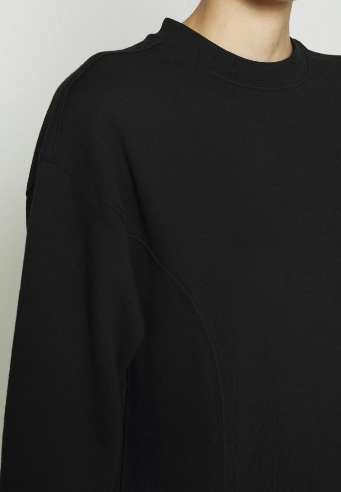 Even&Odd SWEAT - Midi Slit Dress - Day Dress - Black 7 Even&Odd SWEAT - Midi Slit Dress - Day Dress - Black - Image 5