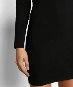 Even&Odd BASIC - OFF-SHOULDER MINI LONG SLEEVES DRESS - Shift Dress - Black -Even&Odd Sales Store d5f54e78401746c88c77633ba82b13d8