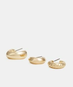 Even&Odd 4 PACK - Earrings - Gold-coloured -Even&Odd Sales Store d7e1ba489a6741b79e2da58ef1f175c3