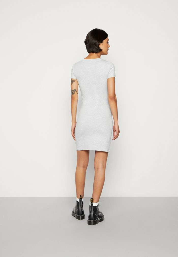 Even&Odd Jersey Dress - Mottled Light Grey 5 Even&Odd Jersey Dress - Mottled Light Grey - Image 3