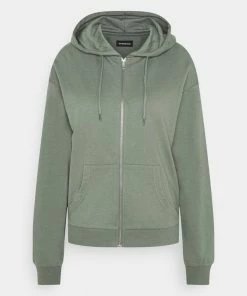 Even&Odd BASIC HOODIE JACKET WITH POCKETS - Hoodie - Green -Even&Odd Sales Store d82b4f5489f74c26a736ce74b852366c