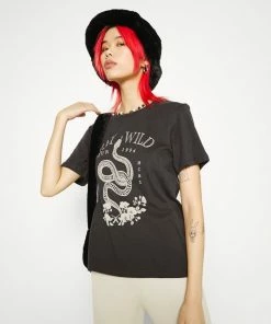 Even&Odd Print T-shirt - Anthracite -Even&Odd Sales Store d9dc08803e21486f9d9728450ff58c74