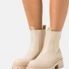 Even&Odd Platform Ankle Boots - Beige