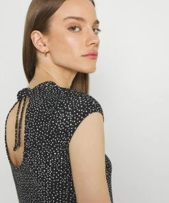 Even&Odd Jersey Dress - Black/white -Even&Odd Sales Store db53cf6bc0654be4be8dec7f2a5aa488