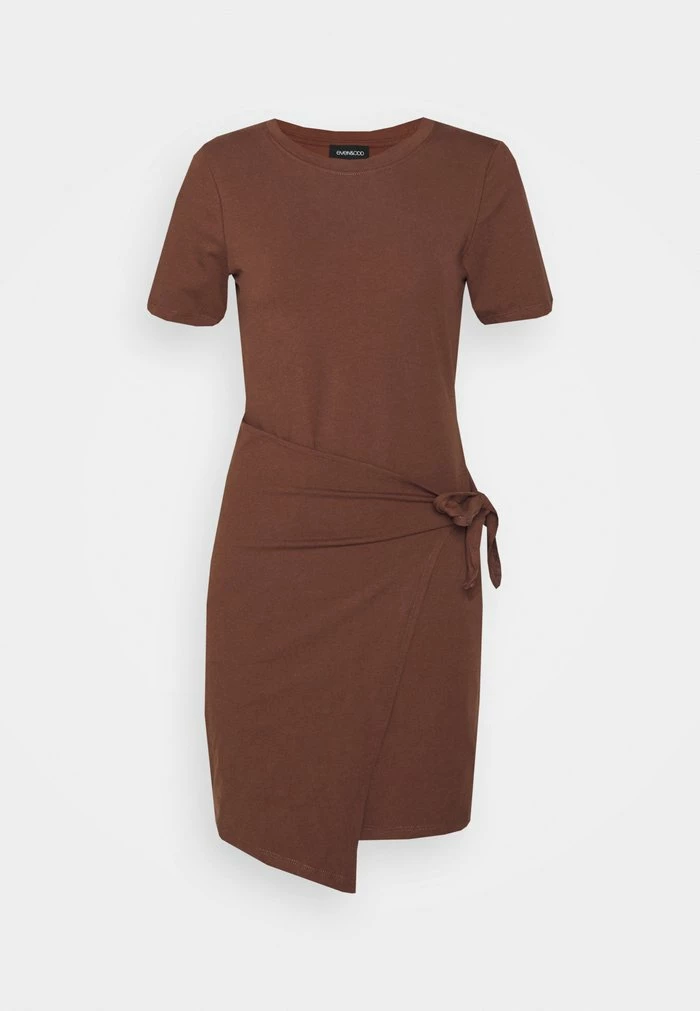 Even&Odd Jersey Dress - Brown 6 Even&Odd Jersey Dress - Brown - Image 4