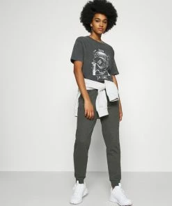 Even&Odd Regular Fit Jogger With Contrast - Tracksuit Bottoms - Mottled Dark Grey -Even&Odd Sales Store dc53fbf0e99548c88ecb8e2bff301fc2