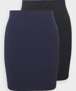 Even&Odd 2 PACK - Mini Skirt - Dark Blue/black
