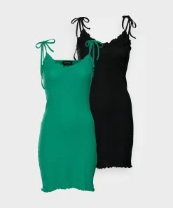 Even&Odd 2 PACK - Day Dress - Black/green -Even&Odd Sales Store de3d6d1f512c4a79b34a571536793bf5