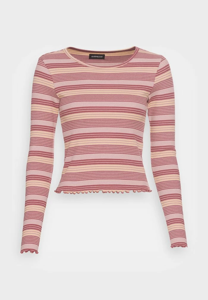 Even&Odd CROPPED CREWNECK LONG SLEEVE - Long Sleeved Top - Red 6 Even&Odd CROPPED CREWNECK LONG SLEEVE - Long Sleeved Top - Red - Image 4