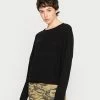 Even&Odd OVERSIZE CROPPED ROLLED EDGE JUMPER - Jumper - Black -Even&Odd Sales Store e2253c901cb3458c94621e3b026918d7