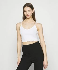 Even&Odd STRAPPY LETTUCE CROP 3 PACK - Top - Black/white/grey -Even&Odd Sales Store e5cb5d8707af4b608fecc7f645cf7d19