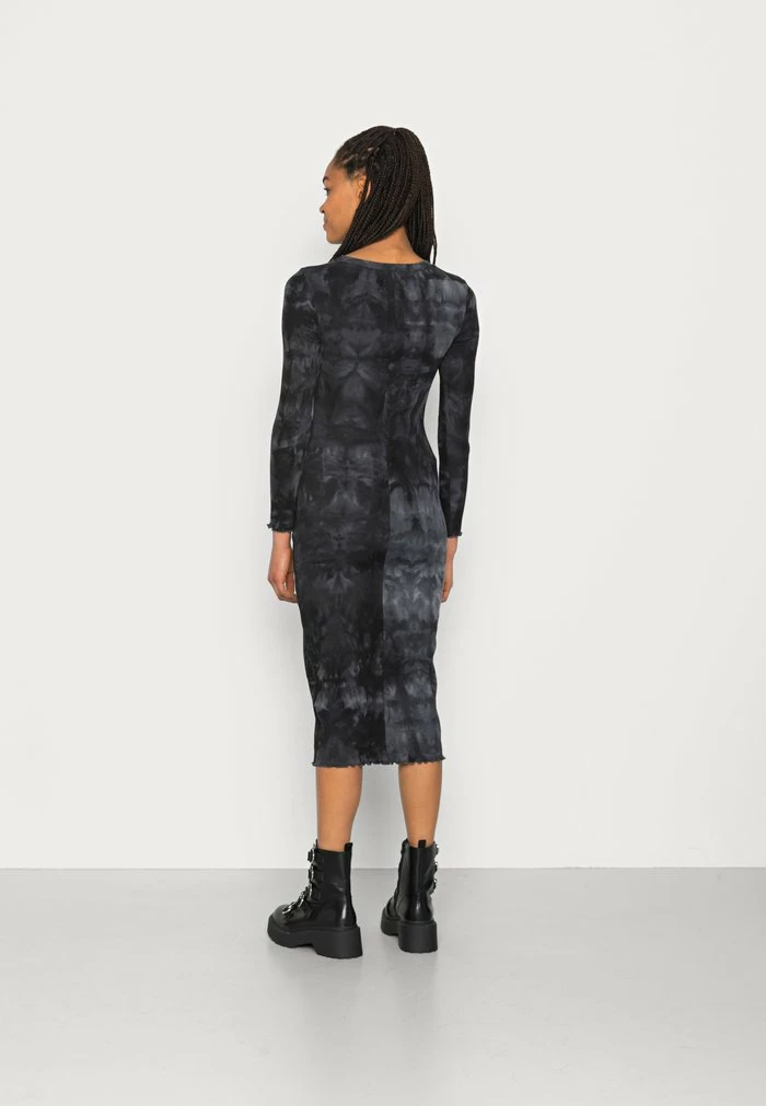 Even&Odd DRESS - Day Dress - Black / Grey / White 5 Even&Odd DRESS - Day Dress - Black / Grey / White - Image 3