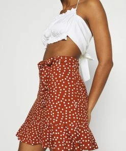 Even&Odd Mini Skirt - Brown/white 11 Even&Odd Mini Skirt - Brown/white -Even&Odd Sales Store e6976c2221a14df492352e95834f3258