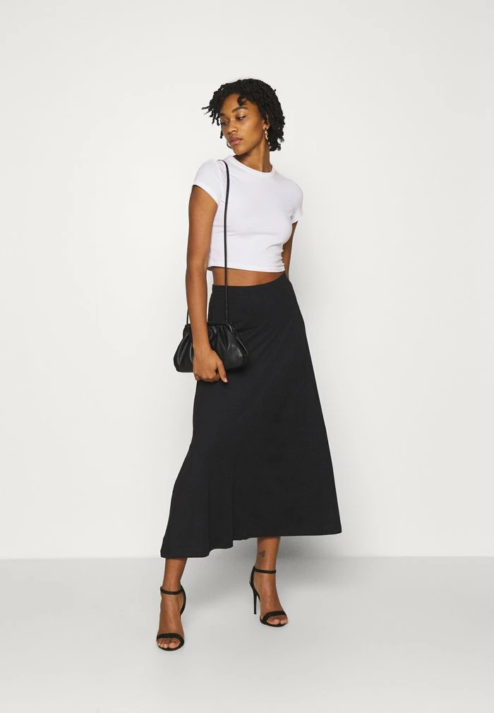 Even&Odd Basic Maxi Skirt - A-line Skirt - Black 4 Even&Odd Basic Maxi Skirt - A-line Skirt - Black - Image 2