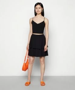 Even&Odd A-line Skirt - Black/brown