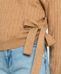 Even&Odd WRAPPED CARDIGAN - Cardigan - Sand -Even&Odd Sales Store e9be73bf762446498a7dde66049e0b9e