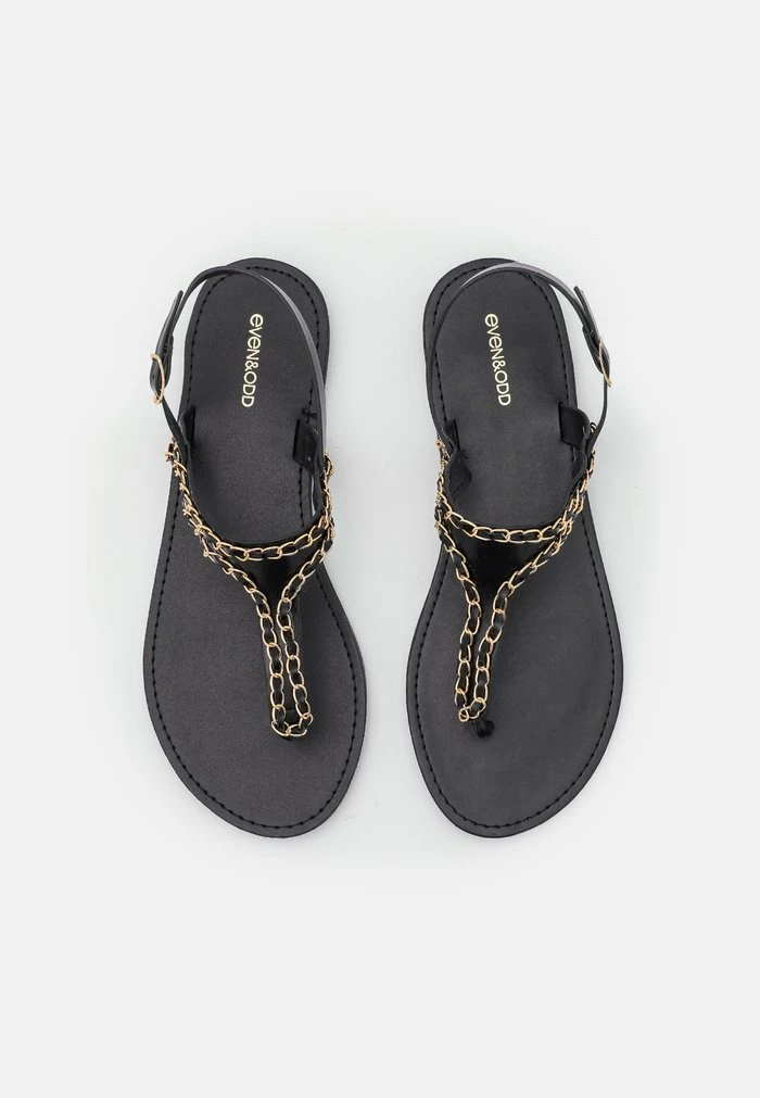 Even&Odd T-bar Sandals - Black 8 Even&Odd T-bar Sandals - Black - Image 6
