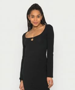 Even&Odd FLARED SLEEVES DRESS 2 Pack - Day Dress - Black/light Grey -Even&Odd Sales Store ea2256664e7d4f6cbb693d04eb208e68