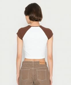 Even&Odd Basic T-shirt - White Brown -Even&Odd Sales Store ecc718e44c83494daa2dea5bcd6c6a76