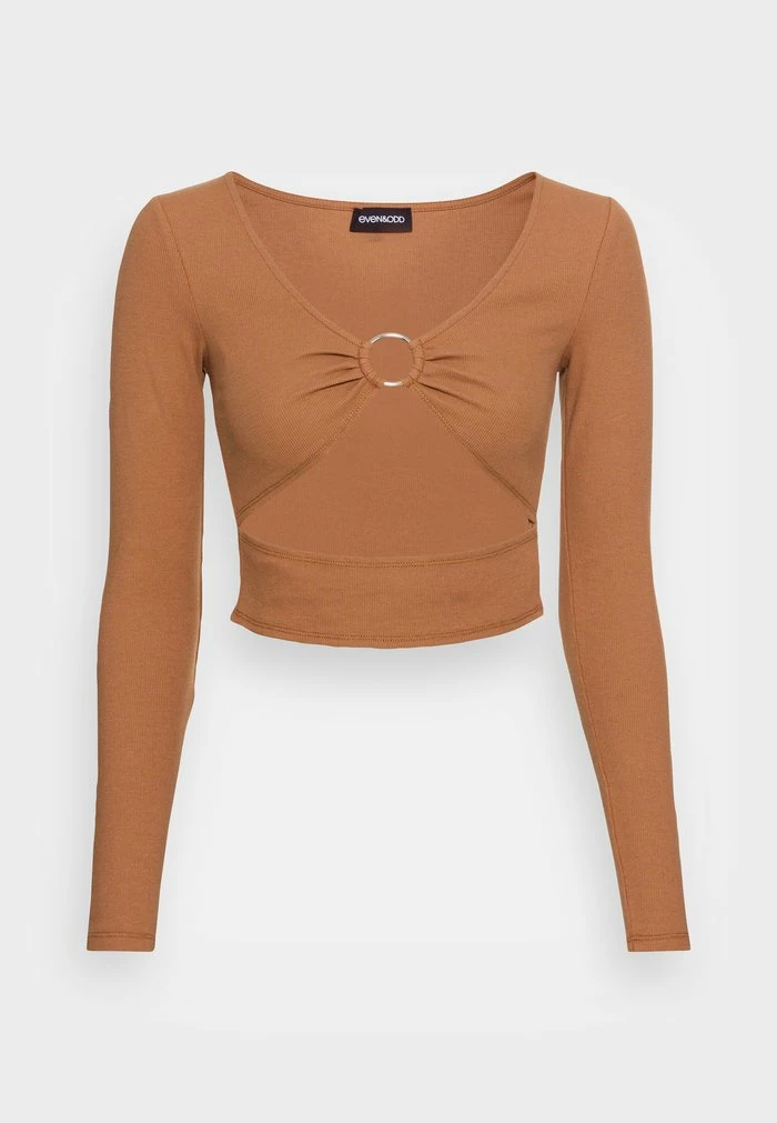 Even&Odd Long Sleeved Top - Brown 6 Even&Odd Long Sleeved Top - Brown - Image 4