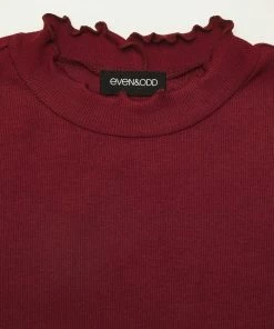 Even&Odd Long Sleeved Top - Red -Even&Odd Sales Store ed62c0f48ae14fbb879d11684e237d14