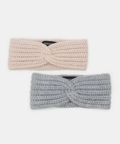 Even&Odd 2 PACK - Ear Warmers - Pink/grey