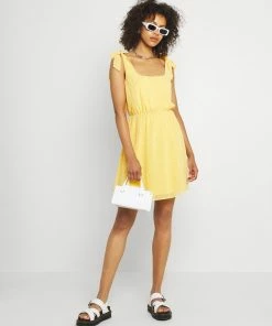 Even&Odd Day Dress - Yellow/white -Even&Odd Sales Store eec22cfd46964e15bd4c665859f84aa1