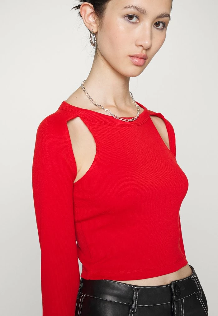 Even&Odd Long Sleeved Top - Red 6 Even&Odd Long Sleeved Top - Red - Image 4