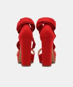 Even&Odd Platform Sandals - Red -Even&Odd Sales Store ef88f2b71ca54c5cbe868df95f8c4da1