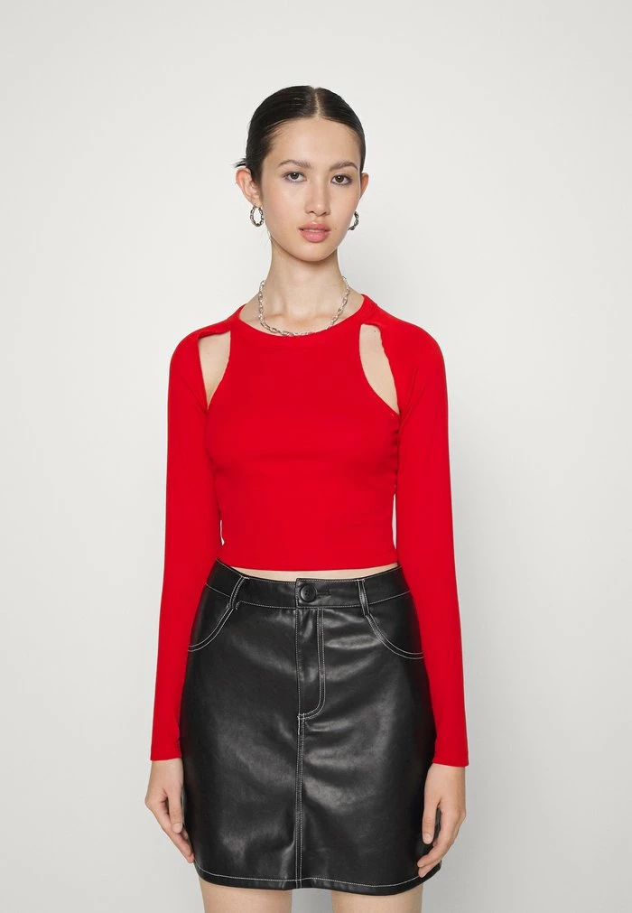 Even&Odd Long Sleeved Top - Red 3 Even&Odd Long Sleeved Top - Red