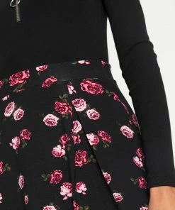 Even&Odd 2 PACK - A-line Skirt - Black/multi Coloured -Even&Odd Sales Store f191aaee15064ef3af746ece4ad18a0d