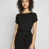 Even&Odd BASIC Short Sleeves Mini Belted Dress - Jersey Dress - Black/black 1 Even&Odd BASIC Short Sleeves Mini Belted Dress - Jersey Dress - Black/black -Even&Odd Sales Store f297fe15f10d49cfa79fdca5fa58b8ce