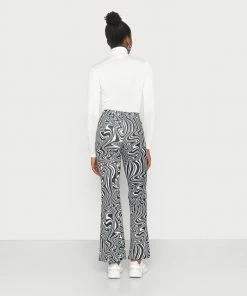 Even&Odd Trousers - Black/white -Even&Odd Sales Store f46895be5fde4728bd549bb312d76cd1