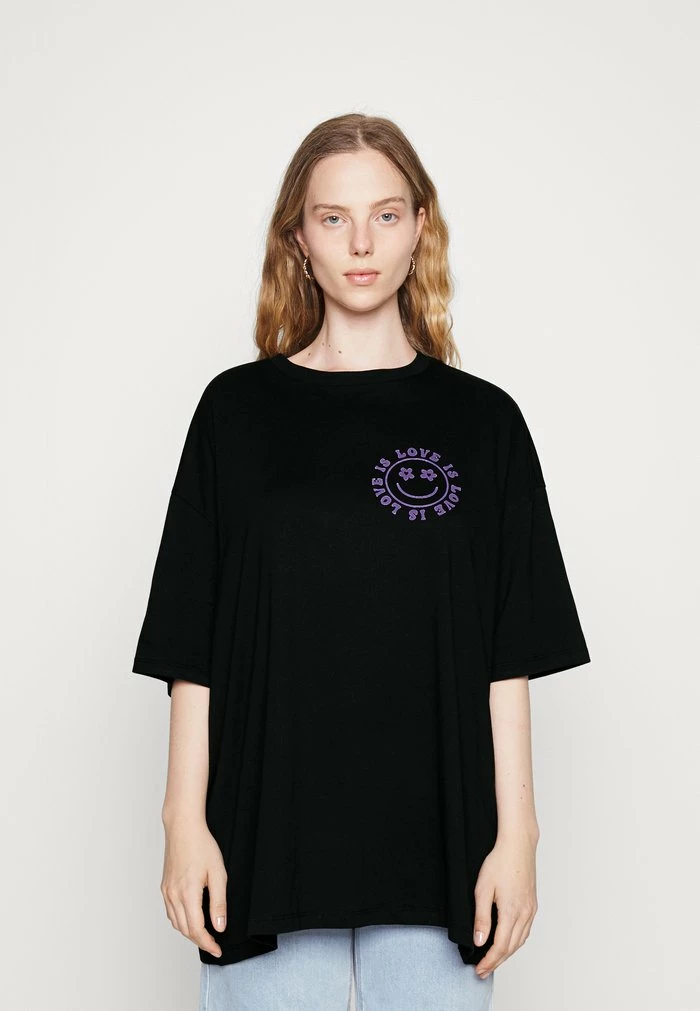 Even&Odd Print T-shirt - Black 3 Even&Odd Print T-shirt - Black