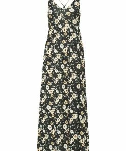Even&Odd Maxi Dress - Black/yellow -Even&Odd Sales Store f6dd76534f0140179d09616c5a20d4e4